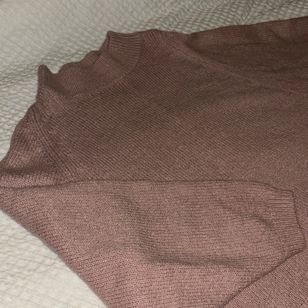 Cozy Mauve Knit Sweater